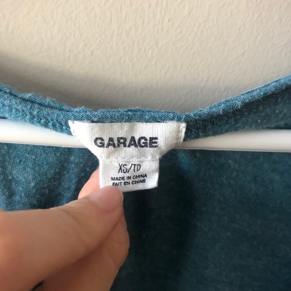 3/$30 Garage Dark Aqua Blue Tee - Picture 3 of 3